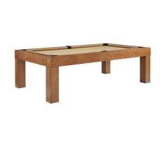 a pool table that is made out of wood