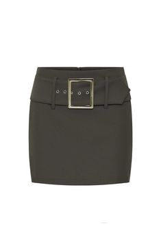 The Lloyd Skirt by Nakedvice is a mid rise mini skirt. Featuring a removable belt with silver buckle, The Lloyd Skirt is the perfect mid-rise mini skirt. Pair with The Lloyd Jacket for a matching set.

Jessica is 171cm and wears a size S. 
 Size: XS, S, M, L, XL, XXL; Colour: MOSS Fitted Mini Length Bottoms With Belt Loops, Belted Fitted Mini Skirt, Fitted Denim Mini Skirt With Belt Loops, High-waist Fitted Mini Skirt With Belt Loops, Fitted High-waist Mini Skirt With Belt Loops, Fitted Mini Skirt With Belt For Workwear, Chic Mini Skirt Bottoms With Belt, Fitted Skort With Belt Loops For Night Out, Chic Mini Length Bottoms With Belt