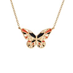 Butterfly necklace monarch gold Orange Butterfly-shaped Jewelry Gift, Orange Butterfly Jewelry For Gifts, Orange Butterfly Jewelry Gift, Red Butterfly Charm Necklace, Red Butterfly Necklace For Gift, Monarch Butterfly Necklace, Butterfly Wing Earrings, Butterfly Pendant Necklace, Green Butterfly