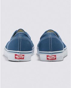 Vans | Authentic Navy Classics Shoe Navy Blue Vans, Vans Authentic Navy, Blue Casual Vans Skate Shoes, Navy Low-top Vans Skate Shoes, Blue Vans Slip-on Sneakers, Blue Low-top Vans Skate Shoes, Authentic Vans, Deck Shoes