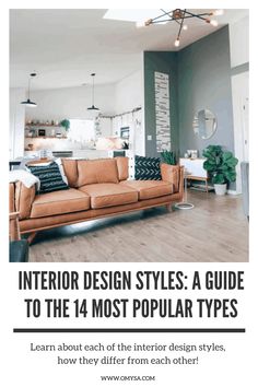 The best way to design your home is to learn about each of the interior design styles, how they differ from each other, and to learn the most popular types. Interior Styles Guide, Classic Style Interior, Country Interior Design, Popular Interior Design, Bohemian Interior Design, Coastal Interiors Design, Chic Interior Design