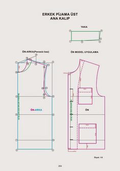 the front and back views of an erkek - plasma vest, with measurements for each