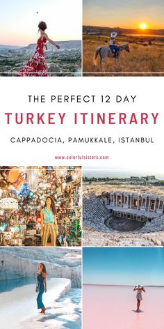 the perfect 12 day turkey itinerary cappadocia, pamukkale, istanbul