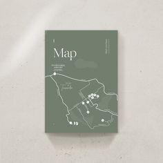 a book with a map on the cover