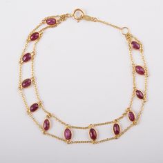 This is a classic elegant dainty bracelet. A must-have statement piece for every woman. A perfect gift for your loved ones. -Material - 18K Solid Gold -Gemstone - Ruby -Gemstone Weight - 4.450 ct -Gross weight - 3.1 grams The bracelet length can be adjusted to your wrist size, on request. You can also go to my shop Home for more similar bracelets: https://www.etsy.com/in-en/shop/SilverAppeal FEEDBACK Please Leave A Positive Feedback Along With A 5 Star Rating On Your Purchase. A Satisfied Custom Elegant Double Strand Jubilee Bracelet, Elegant Double Strand Yellow Gold Bracelets, Classic Double Strand Bracelet As Gift, Classic Double Strand Bracelet Gift, Ruby Chain, Stackable Diamond Rings, Ruby Bracelet, Bracelet Minimalist, Tourmaline Bracelet