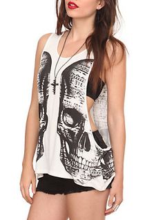 Chique Outfit, Double Vision, Skull Clothing, Skull Fashion, A Skull, Dark Fashion, Mode Inspiration, Look Cool, Hot Topic