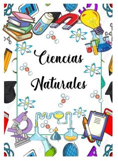 a poster with the words genius naturales surrounded by school supplies and books on it