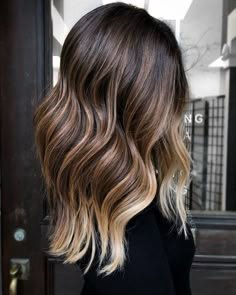 Dark Brown Hair Rich, Brown And Blonde Hair, Brown And Blonde, Blonde Balayage Highlights, Blonde Tips, Caramel Blonde, Brown Hair With Blonde Highlights, Brown Balayage