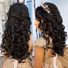 Quincera Hairstyles, Crown Updo, Quinceanera Makeup, Red Quince