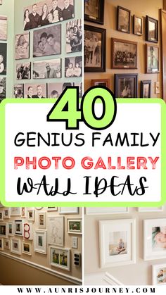 the top ten genius family photo gallery wall ideas in this postcard style collage