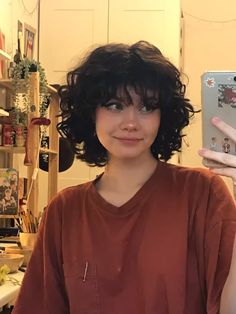 Poofy Hair, Curly Hair Photos, Curly Hair With Bangs