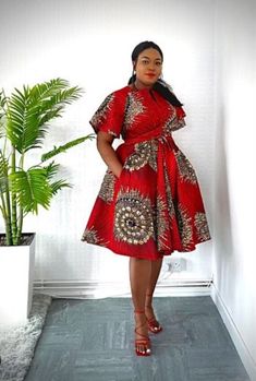 African Pencil Fabric Dress Ankara Print Fashion Design. This wonderful dress can be used for many occasions that require you to dress beautifully. Gorgeous, blue dress that many will love. Red Knee-length Mini Dress, Anniversary Dresses, Wax Print Dress, Ankara Clothing, Dashiki Dress, Style Africain, African Print Skirt, African Print Dress Ankara, Ankara Dresses