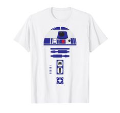 a star wars t - shirt with the character r2d2 on it