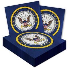 PRICES MAY VARY. OFFICIALLY LICENSED U.S. NAVY SEAL – Signifies Pride in serving as an Enlisted Sailor or Officer in the U.S. Navy!! Perfect for all Official Navy events. Honor your Loved One who is active or a veteran at Birthdays, Memorial Day, Father’s/Mother’s Day, Welcome Home, Retirements or a Party just for the fun of it! Also, Great for Kids’ Navy, Nautical, or Sailor Theme parties. 48 LG. NAPKINS – 6.5” folded Luncheon Napkins (13”x13” unfolded) Perfect for party settings, dinner settin Navy Welcome Home Party, United States Navy Seal, Sailor Theme, Welcome Home Parties, Navy Logo, Navy Seal, United States Navy, Theme Parties, Navy Seals