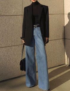 Chique Outfit, Mode Casual, 가을 패션, Mode Vintage, Looks Style, Black Blazer, Mode Inspiration