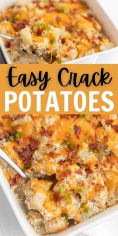 Loaded Baked Potato Side Dish, Ranch Potato Casserole Recipes, Ranch Potatoes Casserole, Side Dish For Bbq Party, Best Bbq Sides For A Crowd, Easy Loaded Baked Potato Casserole, Potato Side Dish For Bbq, Yummy Potluck Dishes, Food For Bbq Party Sides