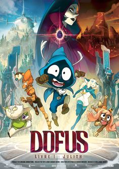 the poster for dofus is shown in this image