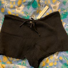 Nwt Beach Boutique Mustard Seed Black Crocheted Shorts Brand New- Beautifully Crocheted With Working Tie Through The Waistband. Unlined- Great As A Cover Up, Pajamas, Or Intimate Wear! Beachy Black Bottoms For Beach Season, Black Beachwear Shorts, Black Bottoms With Built-in Shorts For Beach Season, Black Summer Shorts For Loungewear, Beachy Fitted Short Bottoms, Black Summer Beachwear Shorts, Summer Black Bottoms For Vacation, Black Beachwear Shorts For Summer, Black Stretch Shorts For Vacation