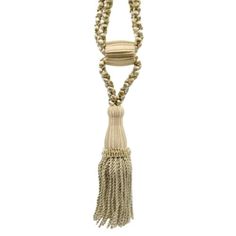 a long necklace with tassels and beads