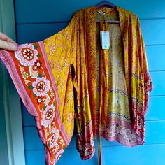 New With Tags, Super Cute And Retro Mustard Shirt Kimono Robe - I Have Another I Am Keeping. Portobello Robe Mustard M/L Kimono Robe Nwt $169 Original Price Perfect Autumn Vibes For Late Summer And Fall Seasonal Fashion Mustard Shirt, Autumn Vibes, Portobello, Late Summer, Seasonal Fashion, Fall Vibes, Women's Intimates, Mustard, Super Cute