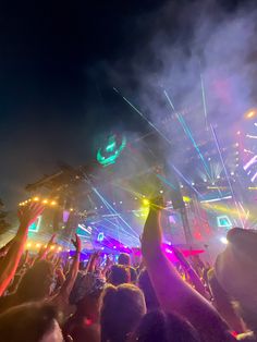 Ultra music festival. In crowd. Lights and laser show. Rave. Rave Aesthetic. Music festival aesthetic. Edm Concert Aesthetic, Rave Astethic, Raver Aesthetic, Rave Girl Aesthetic, Rave Aesthetic Wallpaper, Festivals Aesthetic, Rave Pics, Rave Photos, Edm Aesthetic