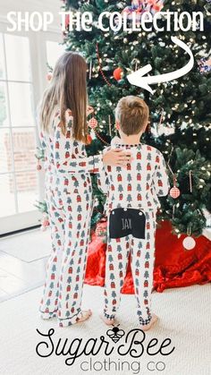 Create your unique Christmas photos by mixing and matching these with our pajama pants, button down pjs and a pet bandana. Cozy Photos, Matching Christmas Outfits, Woodland Bear, Personalized Pajamas, Kids Nightwear, Matching Pjs, Matching Christmas Pajamas, Pajamas Gift, Christmas Pjs