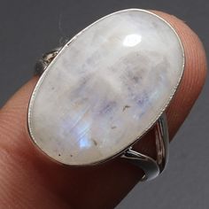 Rainbow Moonstone Gemstone, Sterling Silver Plated Ring Jewelry, Gift For Her Ring Jewelry, Birthstone Ring, Gift For Him, Birthday Gift Materials Sterling Silver Plated Ring US Size 8 Stone Name -Rainbow Moonstone Stone Color- White Shipping Policy We do ship through DHL, UPS, INDIA POST. I make the gemstones myself for my valued customers so I assure you that the gemstones are Natural and Quartz are made from ethically sourced roughs. I make more than 50 different gemstones. If you want other White Oval Moonstone Birthstone Ring, Oval White Moonstone Birthstone Ring, White Crystal Birthstone Ring With Round Stone, White Oval Moonstone Ring Gift, Oval White Moonstone Ring For Gift, White Cabochon Crystal Ring Gift, White Oval Cabochon Crystal Ring Gift, White Moon Shaped Ring With Birthstone, White Birthstone Ring In Moon Shape