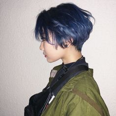 Navy Palette, Shot Hair, Short Grunge Hair, Haircut And Color, Short Hair Haircuts, Cut My Hair