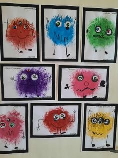 art project for kids with different colored faces