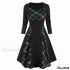 Olivia Mark - Printed Plaid A-line Maxi Dress with Waist Tie Plus Size Retro Dresses, Gathered Maxi Dress, Skirt Tutu, Vestidos Retro, Empire Waist Maxi Dress, A Line Maxi Dress, Tie Maxi Dress, Belly Dance Costume, Checkered Print