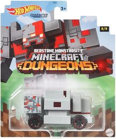 a toy truck is in the packaging for minecraft