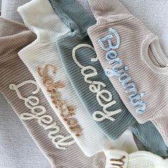 Welcome to my store! We use US children's sizing. Sweater Baby Name is a unique sweater designed for precious babies. These gorgeous hand embroidered name sweaters are perfect for your little ones! Sizes 0-6m to 4T. Sweaters are OVERSIZED and have a chunky fit. Runs about one size larger. Refer to measurements below. Personalization: We offer the option of name embroidery to make each sweater unique. NO EMBROIDERY IS A BLANK SWEATER. 100% COTTON Keep in mind that over time, the jacket may natura Toddler Knit Sweater, Sweater Unique, Baby Boy Sweater, Unique Sweater, Personalized Sweater, Name Embroidery, Unique Sweaters, Baby Bird, Baby And Toddler