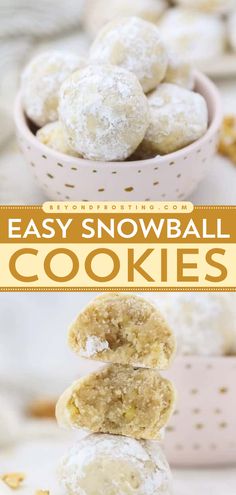 Your holiday baking ideas must have these Easy Snowball Cookies! With buttery shortbread, nuts, and powdered sugar, these Russian Tea Cakes are irresistible homemade Christmas cookies. Save this Christmas dessert recipe and enjoy these Mexican Wedding Cookies! Snowball Cookie, Snowball Cookie Recipe, Baking List, Russian Tea Cake, Mexican Wedding Cookies, Buttery Shortbread Cookies, Russian Tea, Snowball Cookies, Brownie Desserts