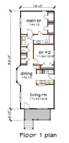 the floor plan for a two story house