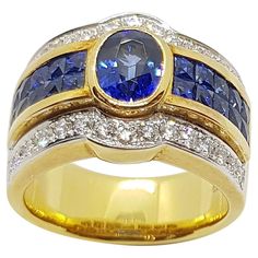 Luxury Yellow Gold Sapphire Ring Channel Set, Luxury Sapphire Channel Set Ring, Luxury Sapphire Rings Channel Set, Luxury Blue Sapphire Ring Channel Set, Luxury Blue Channel Set Sapphire Ring, Luxury Blue Rings With Channel Set, Luxury Blue Channel Set Rings, Blue Sapphire Diamond, Gold Ring Sets