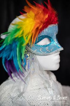 Fun and Colorful Rainbow Themed Mask - Etsy Multicolor Masquerade Mask For Carnival, Multicolor Masks And Prosthetics For Carnival Festival, Multicolor Masks And Prosthetics For Mardi Gras Carnival, Multicolor Masks And Prosthetics For Party And Carnival, Multicolor Masks For Carnival Party, Multicolor Masks For Costume Party And Carnival, Multicolor Carnival Party Masks, Carnival Multicolor Masquerade Mask, Mardi Gras Multicolor Masquerade Mask For Carnival