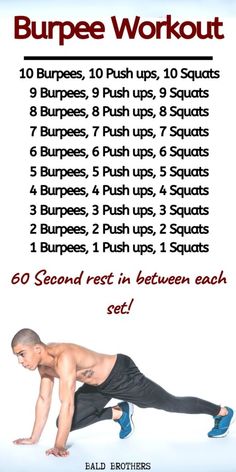 a man is doing a push up on his stomach with the words burne workout