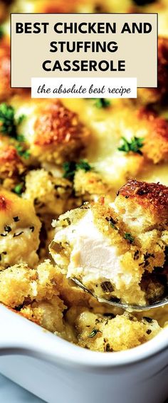 the best chicken and stuffing casserole recipe