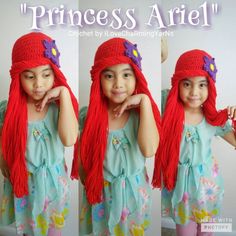 Ariel,Ariel Little mermaid crochet hat,ariel hat,ariel wig hat,disney character hat,baby disney princess wig,ariel wig hat,ariel costume,hat Princess Jasmine Wig, Disney Crochet Hats, Ariel Crochet, Frozen Crochet Hat, Crochet Minnie Mouse Hat, Little Mermaid Crochet, Ariel Wig, Characters Cosplay, Mermaid Crochet