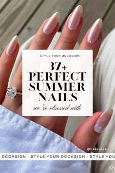 Summer Nails Classy Elegant, Trendy Manicure Summer 2024, Chic Summer Nails 2024, Oval Summer Nails 2024, Summer Classy Nails 2024, 2024 Nail Summer Trends, Cute Nails Summer 2024, Subtle Almond Nails, Summer Bachelorette Nails