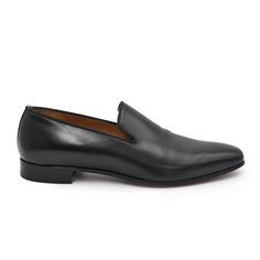 Christian Louboutin 'Dandy' Dress Shoes in black leather with a square toe. Includes box and dust bag. Brand = Christian Louboutin Condition = 7/10, good, light creasing and scuffing Size = 40.5 Material = Leather SKU = 13403-30 Elegant Business Loafers With Red Sole, Luxury Slip-on Dress Shoes For Business, Formal Slip-on Leather Shoes With Branded Insole, Slip-on Plain Toe Leather Shoes For Formal Occasions, Formal Slip-on Leather Shoes With Plain Toe, Luxury Formal Leather Shoes With Red Sole, Formal Slip-on Leather Shoes With Leather Sole, Formal Slip-on Dress Shoes With Red Sole, Formal Slip-on Dress Shoes With Leather Sole