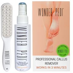 Amazon.com : Callus Remover - Three Minutes Quick Fix- Foot File Rasp - Instant Foot Exfoliating Softener Peel Spray, Heels Callus Scrubber File - Home Spa Pedicure Treatment. Wonder Pedi (Foot File + Softener) : Beauty & Personal Care Professional Pedicure, Learn Yoga Poses, Hiding Ugly, Healthy Life Hacks, Spa Pedicure, Baking Soda Shampoo, Pedicure Kit