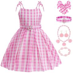 Toddler Girls Pink Costume Movie Doll Dress Halloween Cosplay Outfit Product Details Size: 6-7 Years Color: Pink Brand: No Brand Mpn: Ppd1210 Upc: Does Not Apply Ean: Does Not Apply * Package Dimensions : 11.1 X 8 X 1 Inches; 7.2 Ounces * Item Model Number : Ppd1210 * Department : Girls * Date First Available : July 19, 2023 Pink Plaid Dress, Movie Cosplay, Pink Gingham Dress, Baby Costumes Girl, Pink Costume, Barbie Costume, 파티 드레스, Cosplay Dress, Gingham Dress