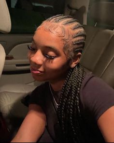 Fast Braided Hairstyles, Edges Ideas, Cute Weave Hairstyles, Quick Braids, Curly Weave Hairstyles, Dyed Hair Inspiration, Cute Box Braids Hairstyles