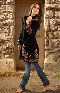 Johnny Was Zoe Military Coat from Smith and Western Smith And Western, Military Coat, Embroidered Clothes, Johnny Was, Kurti Designs, Western Wear, Modest Fashion, Western Fashion