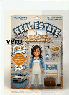 an advertisement for the real estate agent doll