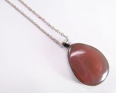 New! Fine Vintage Estate Artisan Sterling Silver 925 Agate Chain Necklace was just added to eBay. Check it out! #eBay #eBaySeller Chalcedony Cabochon Pendant Necklace, Elegant Agate Necklace With Large Pendant, Elegant Teardrop Agate Necklace, Silver Carnelian Cabochon Necklace, Long Agate Necklace As Gift, Agate Long Necklace Gift, Teardrop Agate Necklace For Gift, Long Agate Necklace For Gift, Agate Necklaces As Gifts