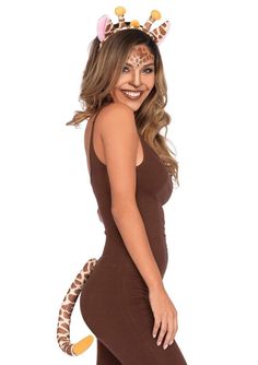 Leg Avenue 2 PC Giraffe Kit Best Group Costumes, Giraffe Ears, Giraffe Costume, Womens Costumes, Diy Halloween Costumes Easy, Fancy Dress Up, Animal Costumes, Costume Themes, Group Costumes