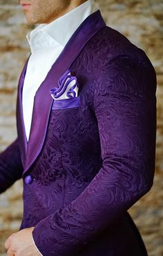 S by Sebastian Dinner Jacket Midnight Plum Paisley Groomsmen Outfit, Midnight Plum, Purple Suit, Formal Pant, Costume Africain, Paisley Jacket, Der Gentleman, Dinner Suit, Dinner Jacket