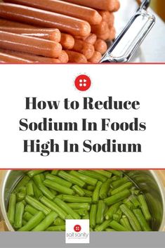 Learning to reduce sodium content in high sodium foods is easier than you think. Learn how with these simple tips. Foods High In Sodium, Recipes Low Sodium, Low Sodium Diet Plan, Sodium Free Recipes, Easy Low Sodium Recipes, Salt Free Diet, Low Sodium Recipes Heart, Sodium Foods, Kidney Friendly Recipes Renal Diet